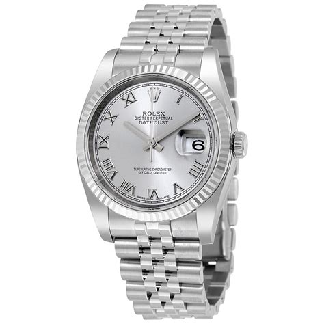 datejust 36 rhodium